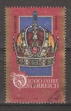 Oostenrijk, Millennium, Kroon, 1996., Postzegels en Munten, Postzegels | Europa | Oostenrijk, Verzenden, Gestempeld