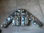 Croptop kort jasje maat 146 zilver €15, Ophalen of Verzenden, Zo goed als nieuw, Meisje, Jas