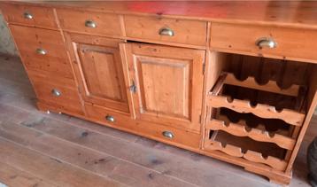 Dressoir geloogd grenen 2/90/62.5 wasmeubel Puur Wood Ehv