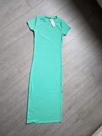 Lange jurk turquoise one size, Verzenden