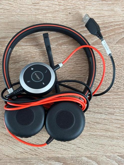 Jabra Evolve 40 MS Headset nooit gebruikt met hoesje, Audio, Tv en Foto, Koptelefoons, Zo goed als nieuw, Overige merken, Ophalen of Verzenden