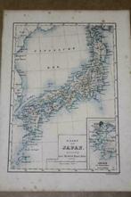 Antieke kaart - Japan - Circa 1875 !!, Boeken, Gelezen, Ophalen of Verzenden, Landkaart, 1800 tot 2000