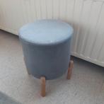 Grijze bijzet kruk, Ophalen, Zo goed als nieuw, Hout