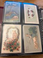 Antieke kerstkaarten kaarten fantasie kerst nieuwjaar 1890, Verzamelen, Ansichtkaarten | Themakaarten, Ophalen of Verzenden, Voor 1920
