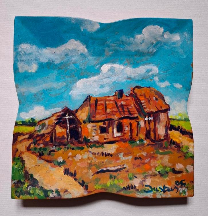 Origineel werk van Justus Donker 1, Antiek en Kunst, Kunst | Schilderijen | Modern, Ophalen of Verzenden