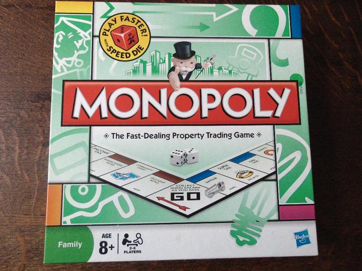 Monopoly Engelse Versie Als NIEUW, Hobby en Vrije tijd, Gezelschapsspellen | Bordspellen, Zo goed als nieuw, Een of twee spelers