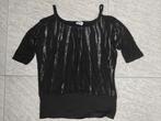 Bonprix T-shirt zwart maat 36 / 38 shirt B.p.c., Kleding | Dames, T-shirts, Bonprix, Zwart, Ophalen of Verzenden, Korte mouw