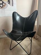 Zwarte vlinderstoel, Ophalen, Gebruikt, Zwart, Leer