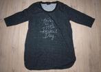 Zwart Glitter Shirt Ladies + Size (42-44), Zwart, Maat 42/44 (L), Ophalen of Verzenden, Korte mouw