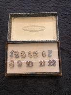 Gero  zilveren cijfers  1 tot 12, Antiek en Kunst, Antiek | Goud en Zilver, Ophalen