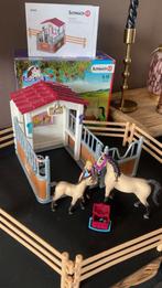 Schleich paardenstal met paard en veulen, Ophalen of Verzenden, Zo goed als nieuw, Paard, Overige typen