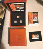 Johan Cruijff Zilverbox 5 Euro Munt, Postzegels en Munten, Koningin Beatrix, Zilver, Euro's, Ophalen of Verzenden