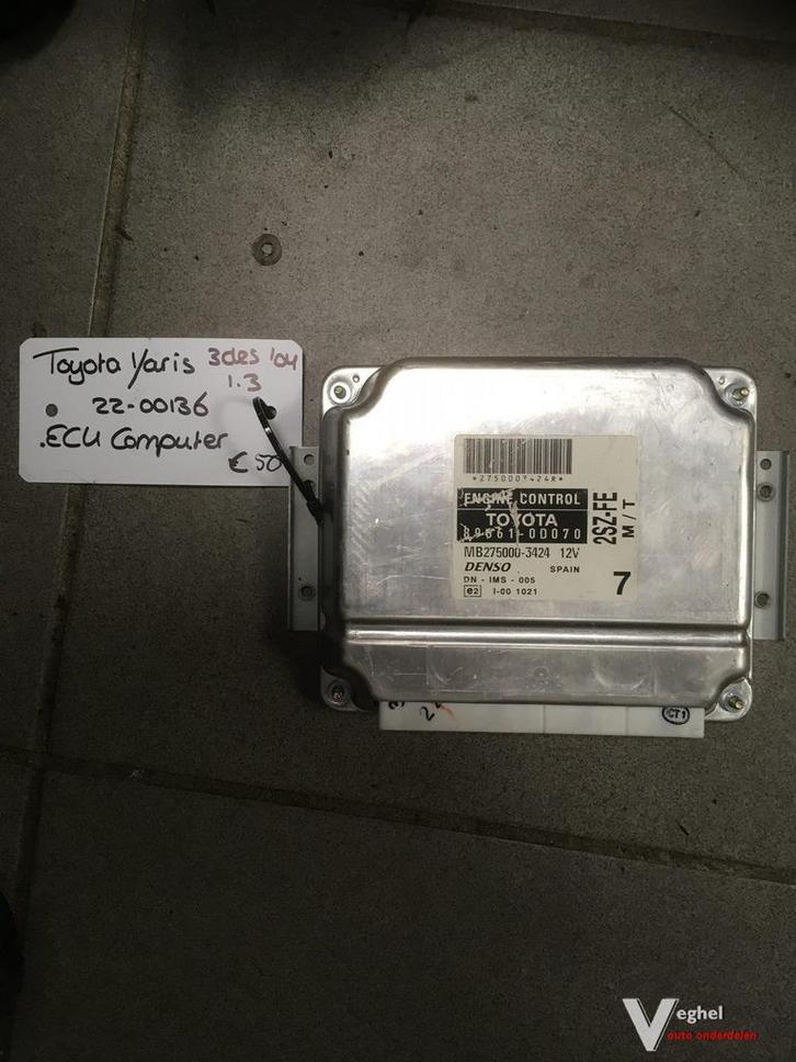 Toyota Yaris 1.3 bwjr'04 ECU, Auto-onderdelen, Elektronica en Kabels, Gebruikt, Ophalen of Verzenden