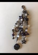 Tas hanger, tassenhanger zoet water parels wit & grijs parel, Ophalen of Verzenden, Zo goed als nieuw