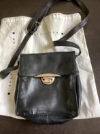 Leren donkerblauwe schoudertas Biasia, Blauw, Zo goed als nieuw, Leer, Ophalen