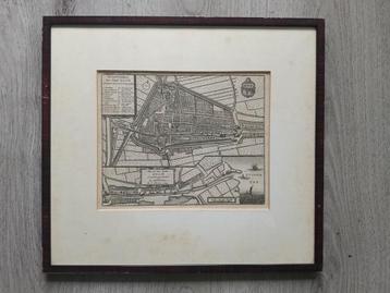 Plattegrond  Edam - kopergravure - 1743 - Isaak Tirion beschikbaar voor biedingen