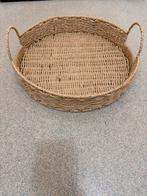Rieten mandje rond met handvatten, Ophalen, Gebruikt, Rond, Overige materialen