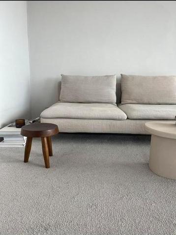 Soderhamn 3 zitsbank &  100% Belgisch linnen hoezen (Bemz) beschikbaar voor biedingen