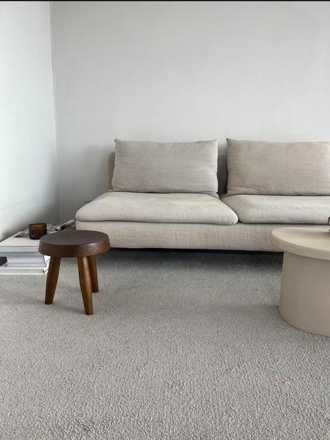 Soderhamn 3 zitsbank &  100% Belgisch linnen hoezen (Bemz), Huis en Inrichting, Banken | Complete zithoeken, Zo goed als nieuw