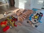 Houten trein set HEEL VEEL inclusief electrische trein., Ophalen, Gebruikt