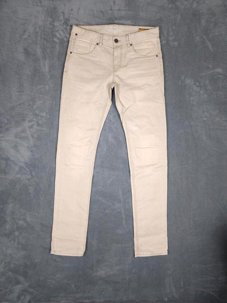 PME Legend Broek Nightflight W32 L36 Slim Fit Beige, Kleding | Heren, Spijkerbroeken en Jeans, Zo goed als nieuw, W32 (confectie 46) of kleiner