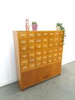 Oude houten ladekast met uitschuifbare planken vintage, Gebruikt, 100 tot 150 cm, 5 laden of meer, 100 tot 150 cm