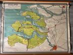 Oude schoolplaat van Zeeland, Antiek en Kunst, Antiek | Schoolplaten, Ophalen of Verzenden, Aardrijkskunde