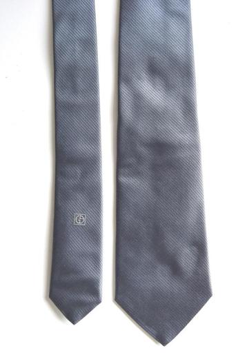 Nieuwe Giorgio Armani zijden stropdas, das, blauw/zilver beschikbaar voor biedingen