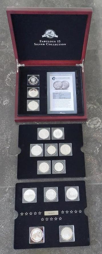 Cassette met zilveren "Fabulous 15" Uitgifte KNM beschikbaar voor biedingen