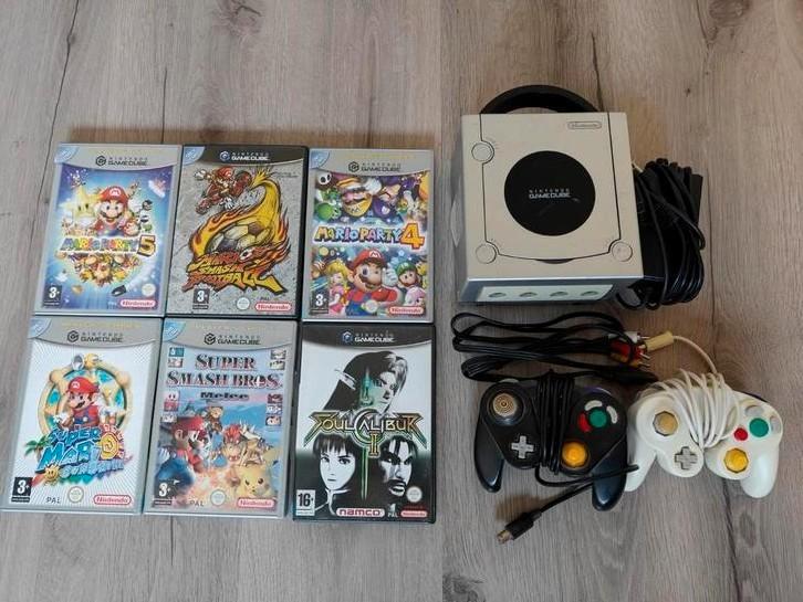 Nintendo GameCube + 6 Games - Complete Set!, Spelcomputers en Games, Games | Nintendo GameCube, Gebruikt, Avontuur en Actie, 3 spelers of meer