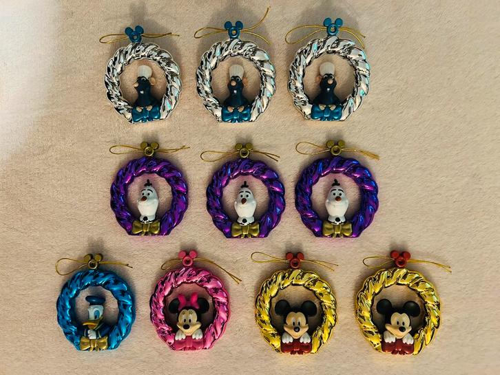 Disney Kransjes 3xOlaf 3x Remy 2x Mickey 1x Minnie 1x Donald, Verzamelen, Supermarktacties, Albert Heijn, Ophalen of Verzenden