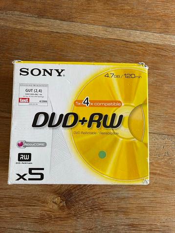 SONY DVD+RW - Nieuw in verpakking! beschikbaar voor biedingen
