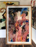 Anton Martineau, zeer grote gouache; Geliefden, Ophalen