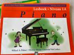 Lesboeken piano niveau 1a en 1b Alfred’s basic piano library, Ophalen of Verzenden, Gelezen