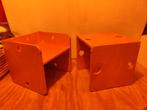 2x houten kubus kinderstoelen, Ophalen, Kindermeubels, Gebruikt, Overige kleuren