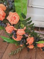 XL krans met zijden bloemen in herfst tinten nieuw, Huis en Inrichting, Woonaccessoires | Kransen, Heikant 21 Kaatsheuvel, Belle Vieille Brocante