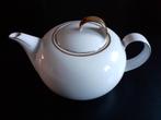 D. E. porseleinen theepot + roomstel wit goud *eureka*, Antiek en Kunst, Antiek | Porselein, Ophalen of Verzenden