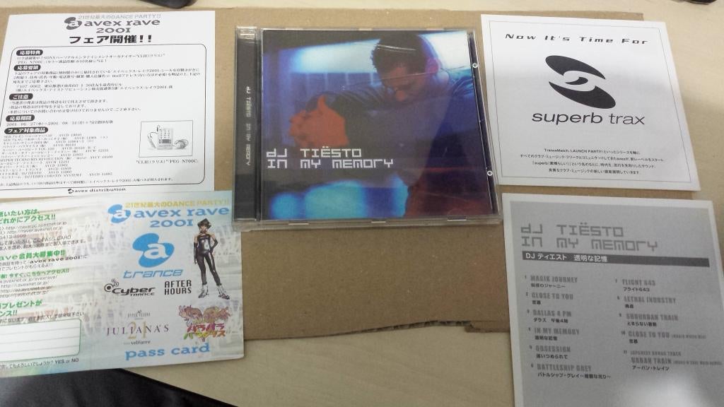 cd dj tiesto in my memory japan avex tokyo avcd11960 trance, Ophalen, Zo goed als nieuw, Techno of Trance, Boxset