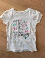 Zgan! Lief wit shirtje vlinders van Primark. Mt 122, Meisje, Ophalen of Verzenden, Zo goed als nieuw, Shirt of Longsleeve