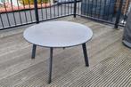 Ronde zwarte metalen tuintafel, Ophalen, Gebruikt, Rond, Metaal