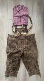 Lederhose met bijpassende blouse lange mouw, Ophalen of Verzenden, Gedragen, Maat 56/58 (XL)