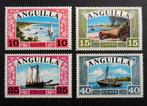 Anguilla - schepen vissersschepen - 4 zegels - luxe postfris, Ophalen of Verzenden, Postfris, Overige thema's