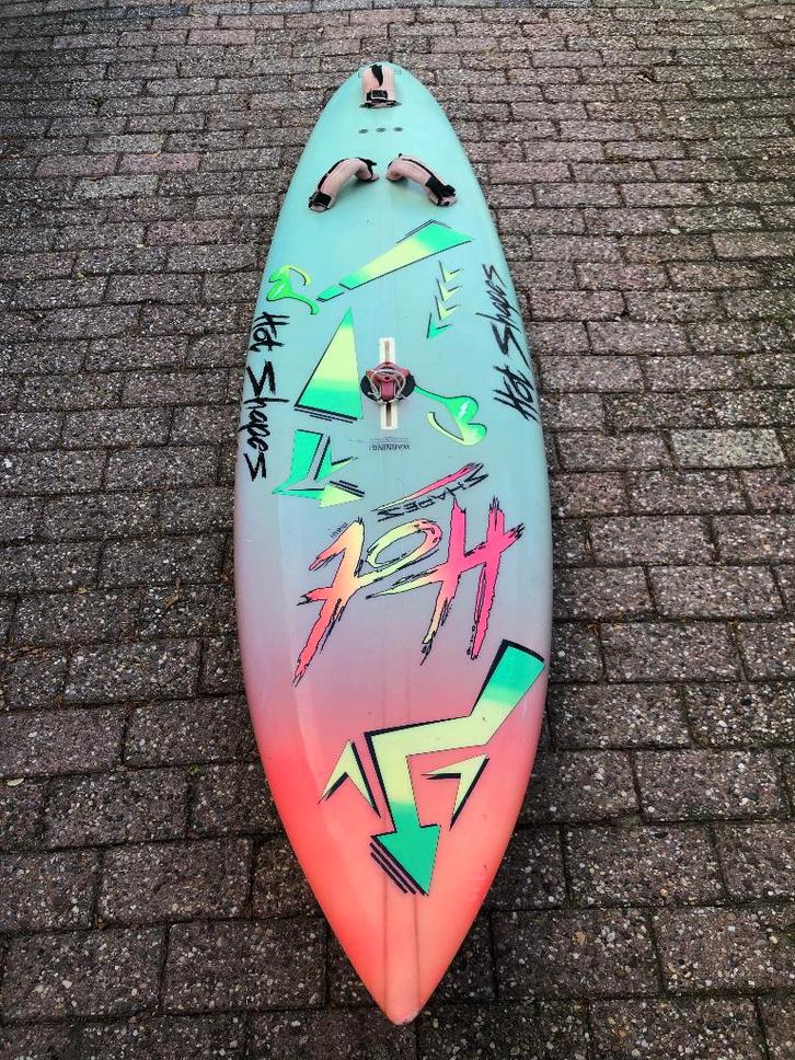 Vintage custom made 80s “Hot Shapes” surfboard, Watersport en Boten, Wingsurfen, Gebruikt, Overige, Ophalen