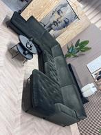 ZGAN Home Center Velvet Velours U-Bank Hoekbank - Groen, Ophalen, Hoekbank, 300 cm of meer, Zo goed als nieuw