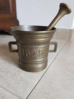 Apothekers bronzen vijzel met stamper, Ophalen of Verzenden