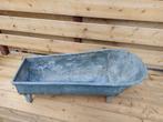 Oud Zinken Badje / Plantenbak lengte 90 cm, Tuin, Gebruikt, Ophalen of Verzenden, Metaal