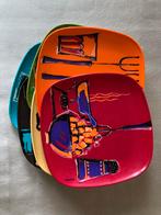 Niftrik Ornamin Wiederkehr 6 melamine Vintage Ontbijtborden, Ophalen of Verzenden, Huis en Inrichting