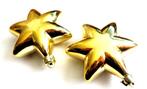 2 prachtige grote vintage gouden Ster Kerstballen, Diversen, Kerst, Verzenden, Zo goed als nieuw