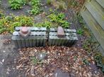 Palissades 8 stuks (twee niet op foto), Tuin en Terras, Tegels en Klinkers, Ophalen, Overige typen, Zo goed als nieuw, Minder dan 5 m²