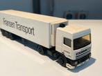 Liion car  daf 95 oplegger fransen transoort. 1:50, Ophalen of Verzenden, Zo goed als nieuw, Bus of Vrachtwagen, Overige merken